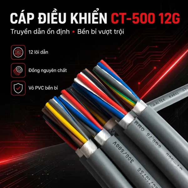 Cáp điều khiển CT-500 12G Altek Kabel