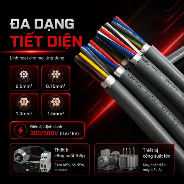 Cáp điều khiển CT-500 16G Altek Kabel