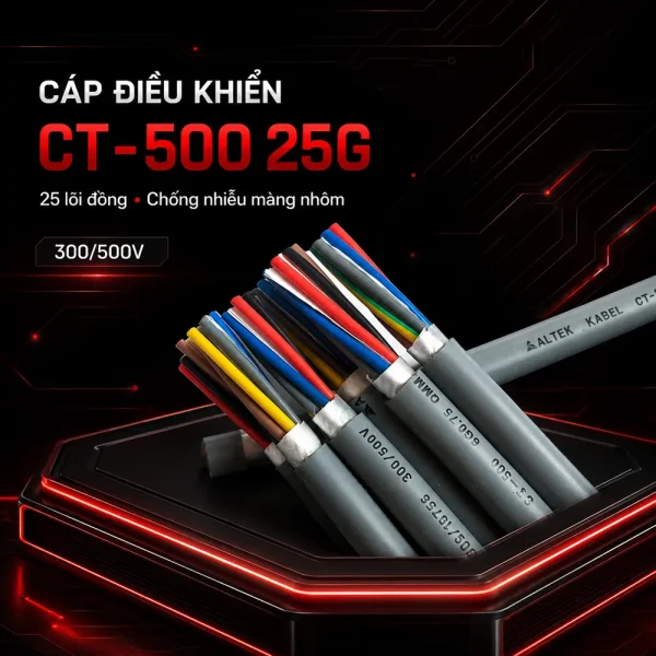 Cáp điều khiển CT-500 25G Altek Kabel