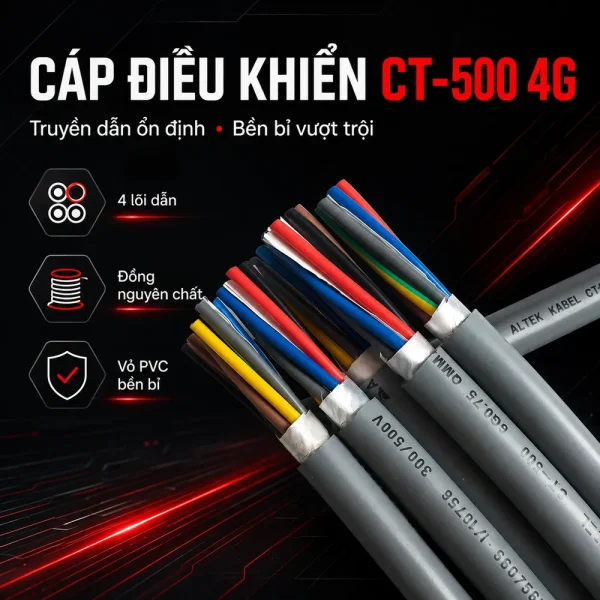 Cáp điều khiển CT-500 4G Altek Kabel