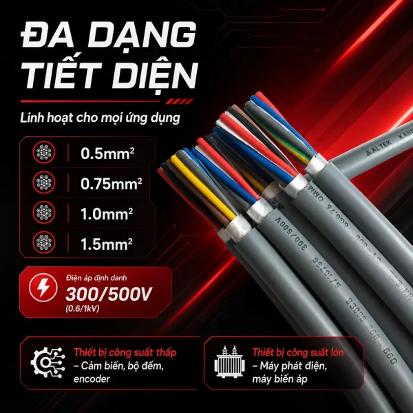 Cáp Điều Khiển CT-500 5G Altek Kabel