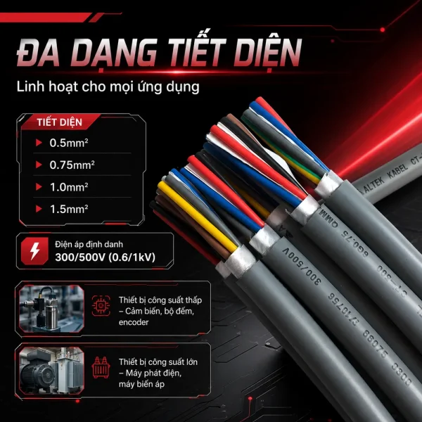 Cáp điều khiển CT-500 6G Altek Kabel