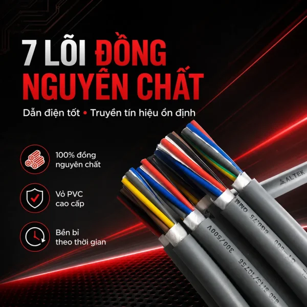Cáp điều khiển CT-500 7G Altek Kabel