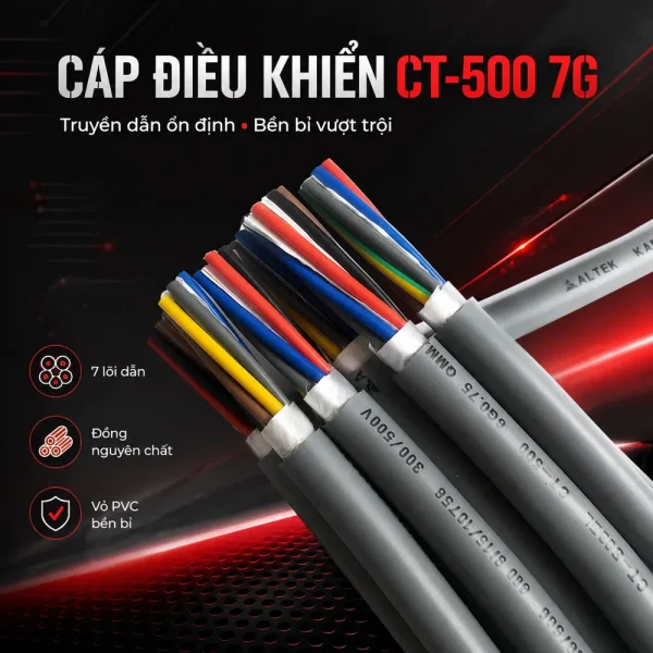 Cáp điều khiển CT-500 7G Altek Kabel
