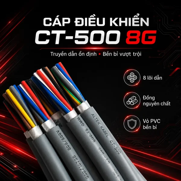 Cáp điều khiển CT-500 8G Altek Kabel