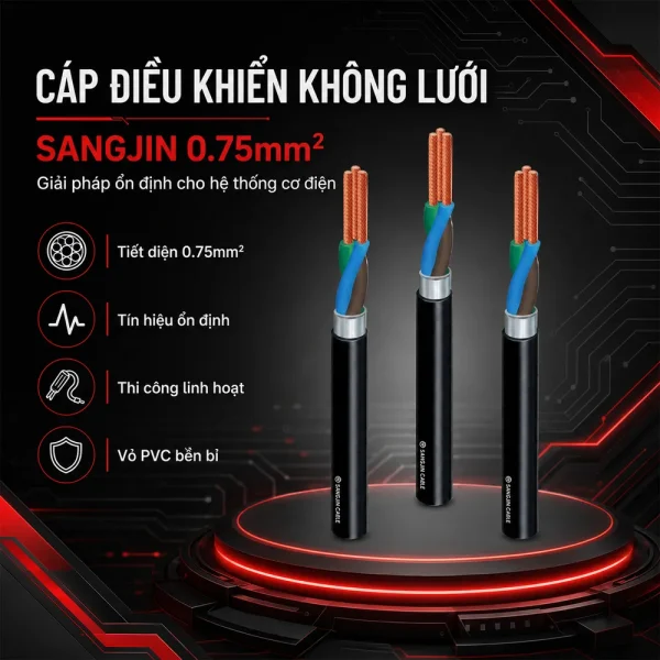 Cáp điều khiển không lưới SANGJIN 0.75mm2