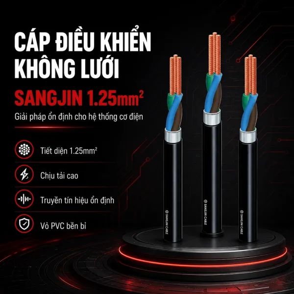Cáp điều khiển không lưới SANGJIN 1.25mm2