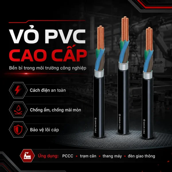 Cáp điều khiển không lưới SANGJIN 1.25mm2