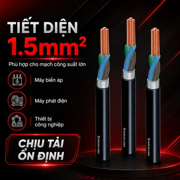 Cáp Điều Khiển Không Lưới SANGJIN 1.5mm2