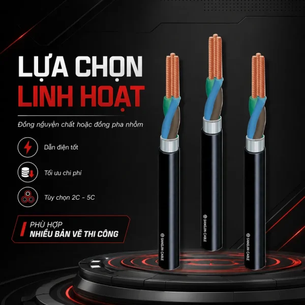 Cáp điều khiển không lưới SANGJIN 2.5mm2
