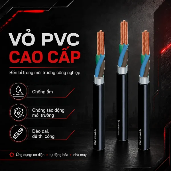 Cáp điều khiển không lưới SANGJIN 2.5mm2