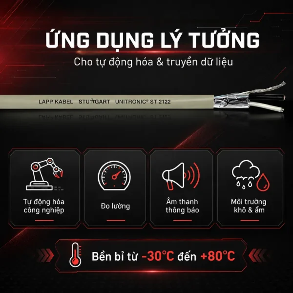 Cáp điều khiển Lapp Kabel 16AWG 1 pair 3800717