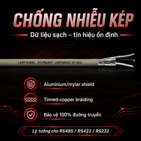 Cáp điều khiển Lapp Kabel 24AWG 2 Pair 3800953