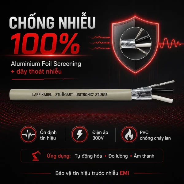 Cáp điều khiển Lapp Kabel 2X2X18AWG 3803971