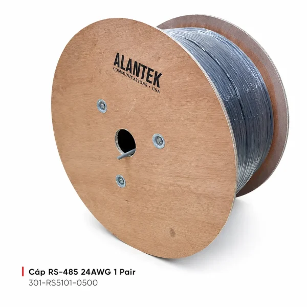 Cáp điều khiển RS-485 Alantek 24AWG 1 pair 301-RS5101-0500