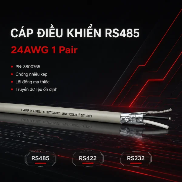 Cáp điều khiển RS485 Lapp Kabel 24AWG 1 Pair 3800765