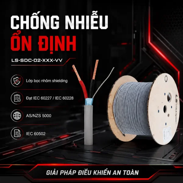 Cáp tín hiệu điều khiển chống nhiễu LS 2 lõi