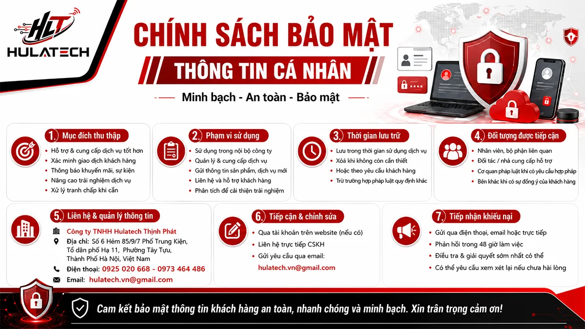 chính sách bảo mật