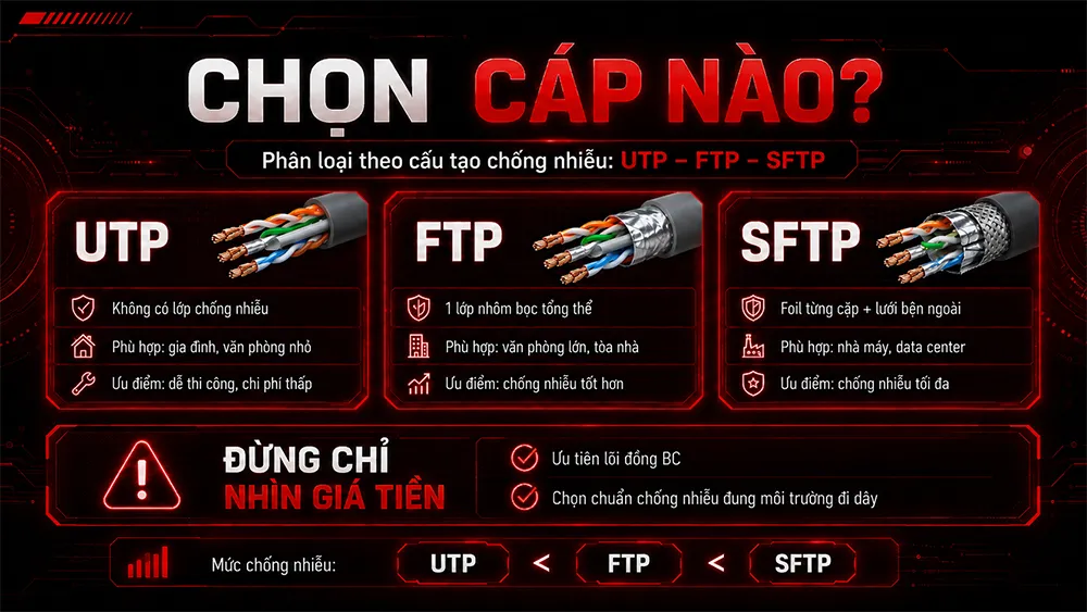 chọn loại cáp nào