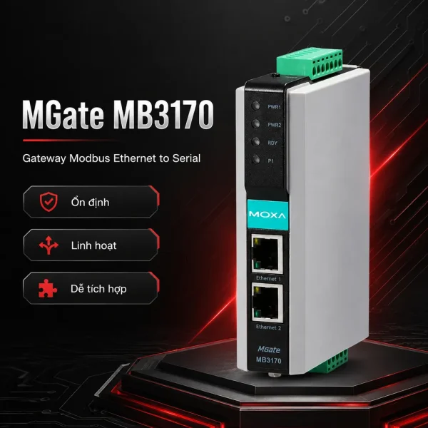 Converter Moxa MB3170 1 cổng RS232/485/422 sang Ethernet