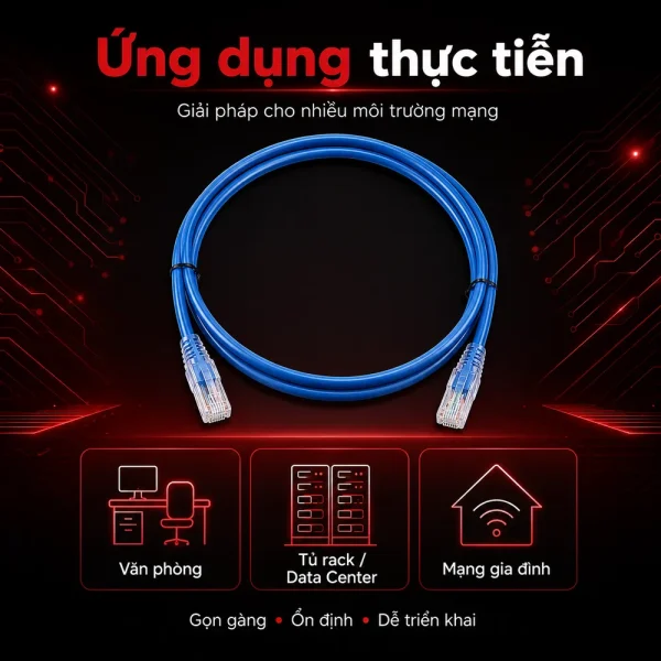 Dây nhảy COMMSCOPE/AMP Cat5e 1.5m – Patch cord COMMSCOPE/AMP