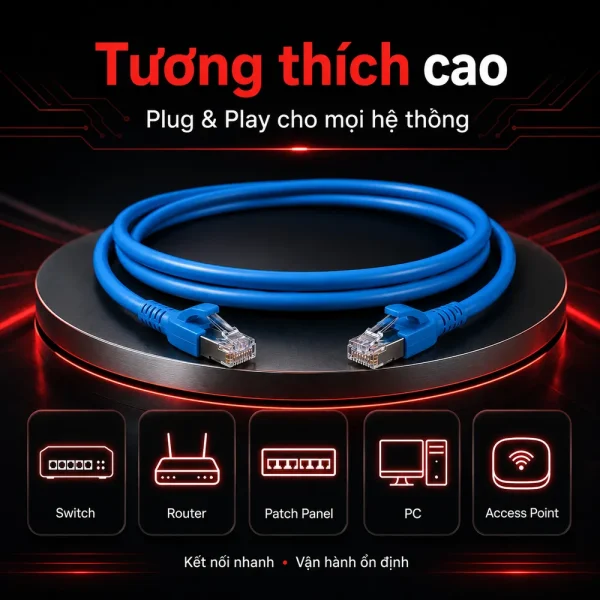 Dây nhảy COMMSCOPE/AMP Cat5e 2m