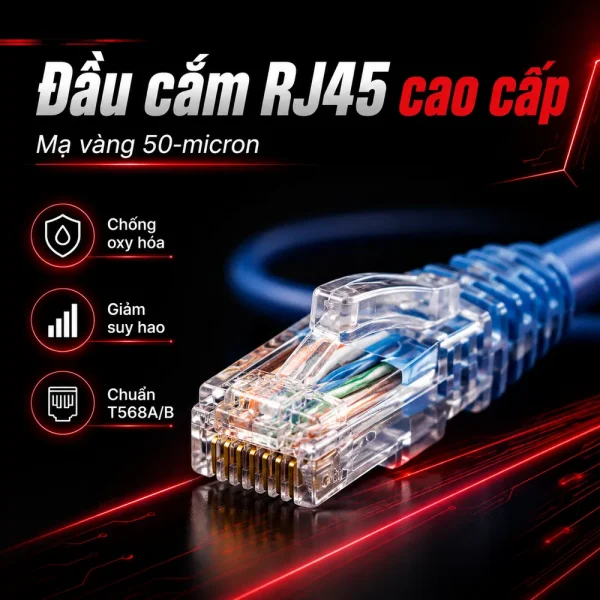 Dây nhảy COMMSCOPE/AMP Cat6 5m – NPC06UVDB-BL017F