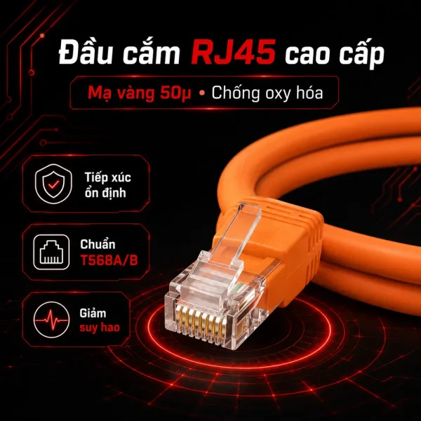 Dây nhảy đúc HUVIRON CAT6 UTP H-PC6/23/3/50