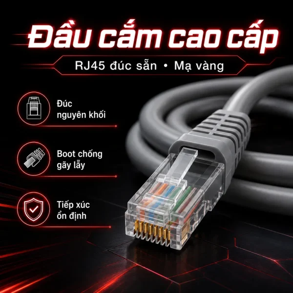 Dây nhảy mạng Cat6 UTP Hosiwell 24AWG LSZH 10105-3.0 3 mét