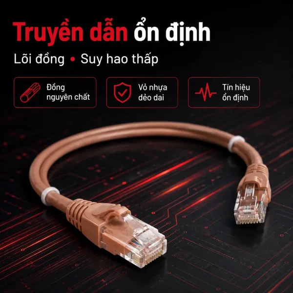 Dây nhảy mạng Legrand cat5e UTP RJ45 độ dài tuỳ chọn PN:632730