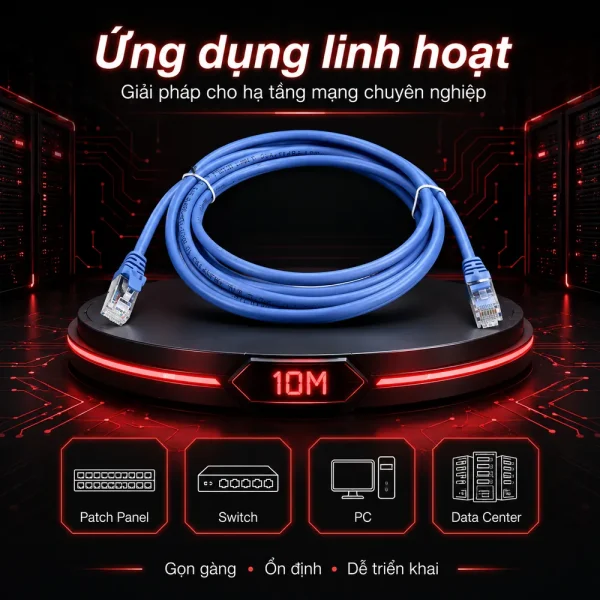 Dây nhảy mạng LS cat5e 10m