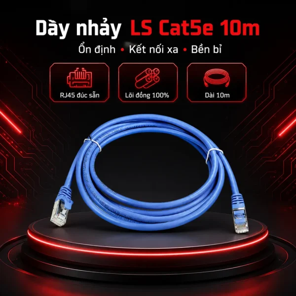 Dây nhảy mạng LS cat5e 10m