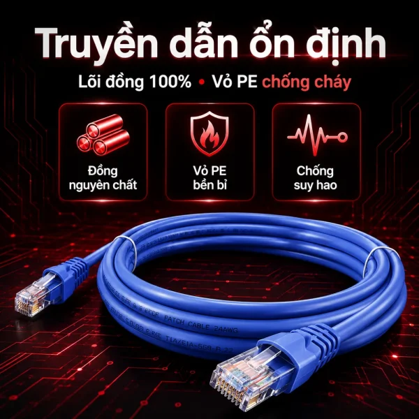 Dây nhảy mạng LS cat5e 15m – Patch cord LS cat5e 15m