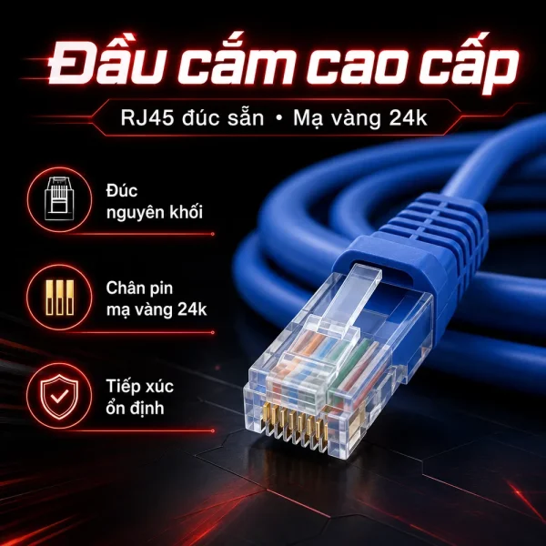 Dây nhảy mạng LS cat5e 2m – Patch cord LS cat5e 2m