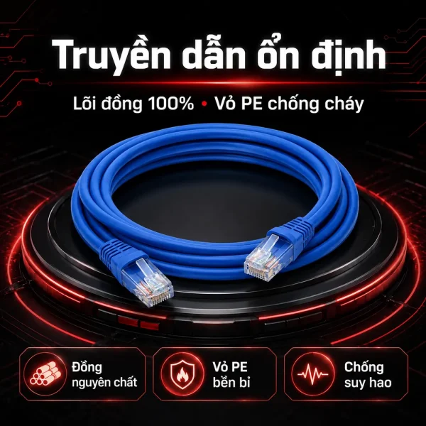 Dây nhảy mạng LS cat5e 2m – Patch cord LS cat5e 2m