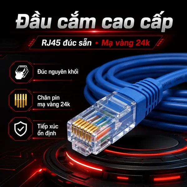 Dây nhảy mạng LS cat5e 3m – Patch cord LS cat5e 3m
