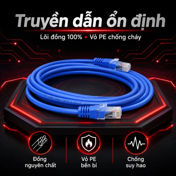 Dây nhảy mạng LS cat5e 3m – Patch cord LS cat5e 3m