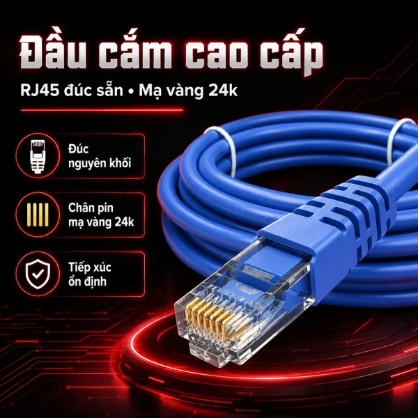 Dây nhảy mạng LS cat5e 5m – Patch cord LS cat5e 5m