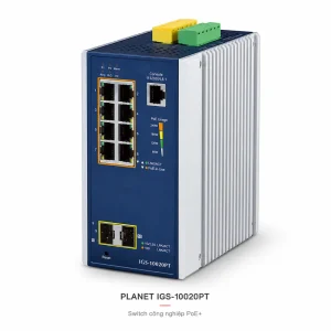 IGS-10020HPT Switch công nghiệp 8x1G/PoE + 2x1G/2.5G SFP