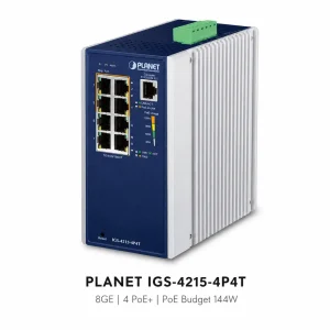 IGS-4215-4P4T Switch công nghiệp 4x1G/PoE + 4x1G RJ45