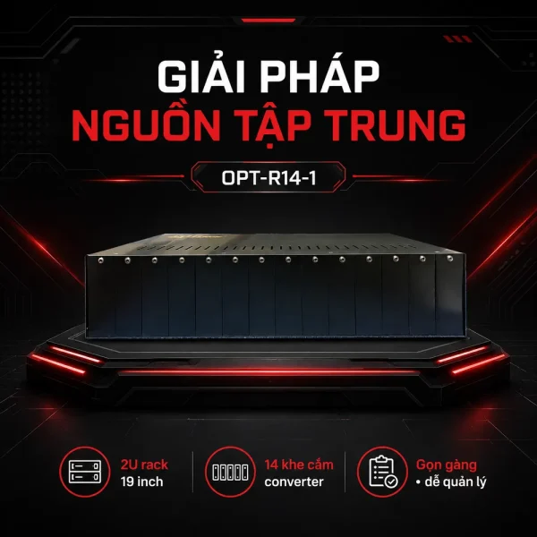 Khay nguồn tập trung Optone OPT-R14-1 chính hãng