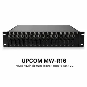 Khung nguồn Converter tập trung UPCOM MW-R16 16 khe cắm gắn giá 2U