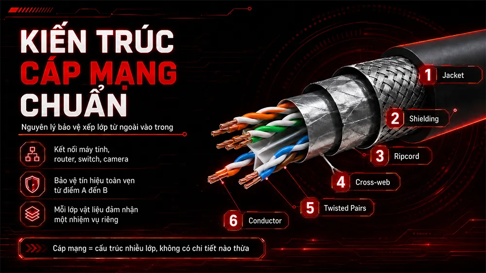 kiến trúc cáp mạng chuẩn