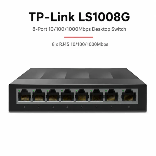 LS1008G Switch TP-LINK Để Bàn 8 Cổng 10/100/1000Mbps