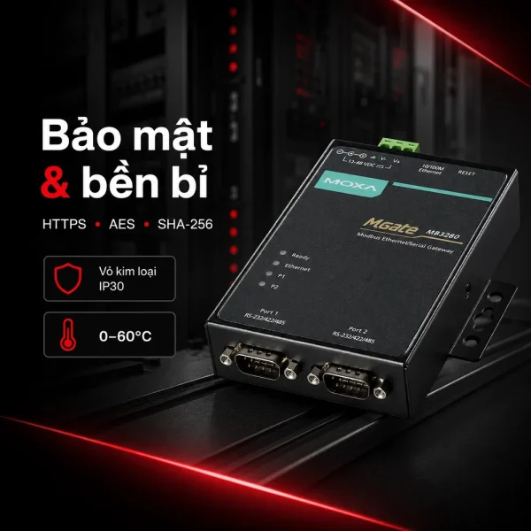 MGate MB3280 Bộ chuyển đổi 2 cổng RS232/422/485