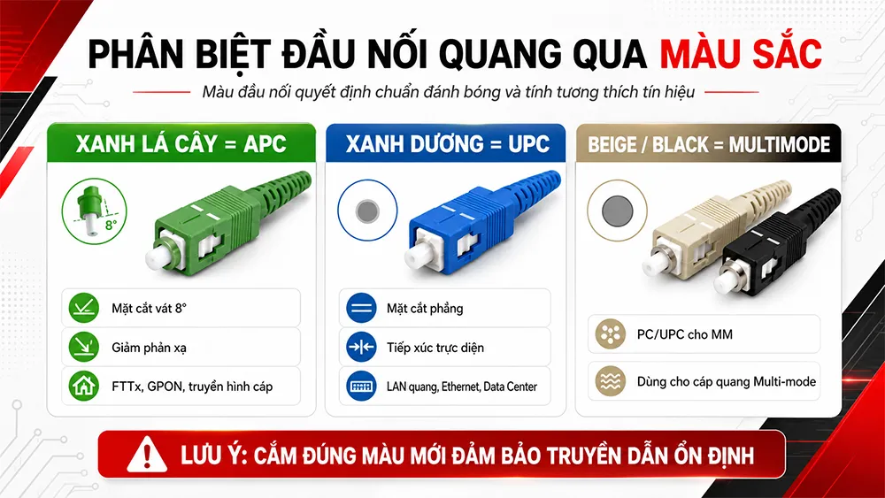 phân biệt qua màu sắc