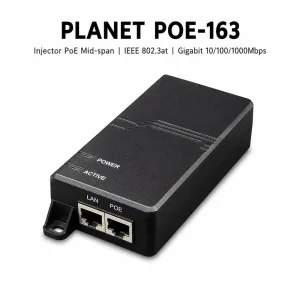 POE-163 – IEEE 802.3at Gigabit High Power over Ethernet Injector (Mid-span)