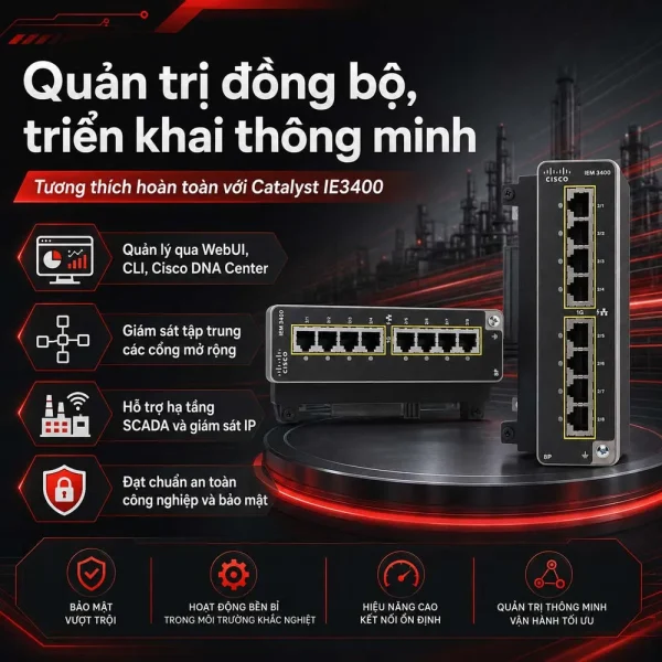Module card mở rộng switch công nghiệp Cisco IEM-3400-8P=