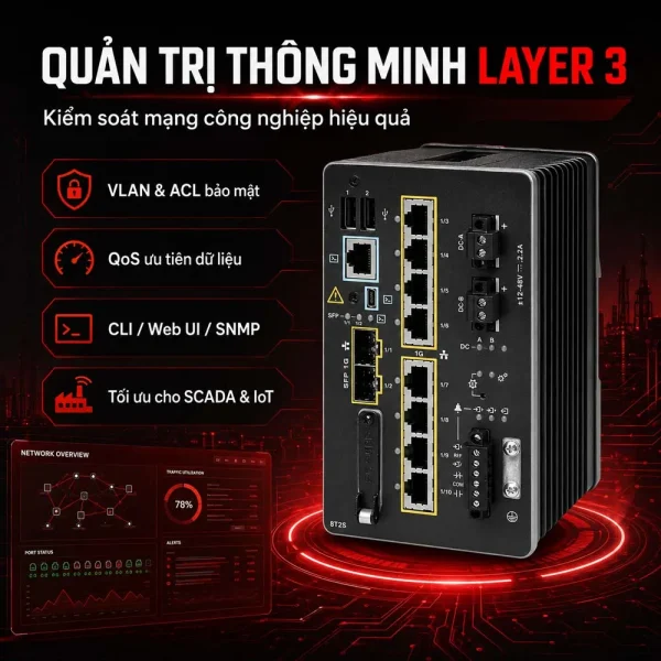 Switch công nghiệp Cisco IE-3300-8T2S-E