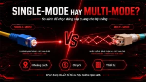 so sánh cáp quang singlemode và multimode